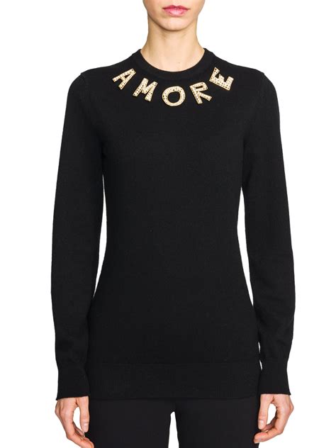 dolce gabbana womens sweatshirt|dolce and gabbana cashmere sweater.